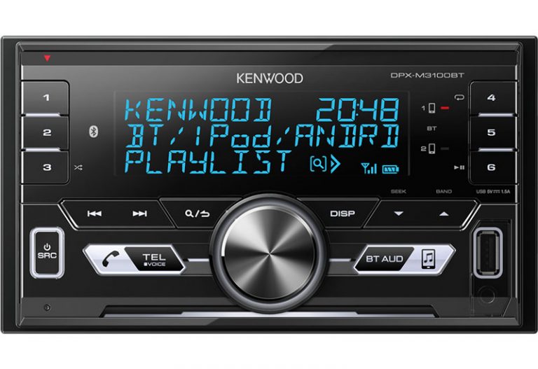 Kenwood DPXM3200BT Mechless Doubledin Digital Media Receiver with