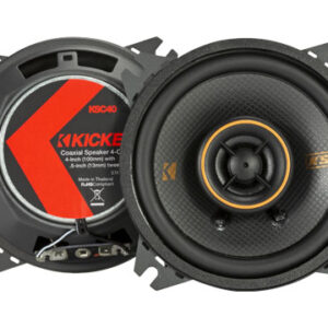 KICKER KSC40, 4" 2-Way Coaxial Speakers