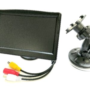 Mongoose LCD50PW 5" Reverse Camera Monitor with Pedestal and Suction Cup Mount