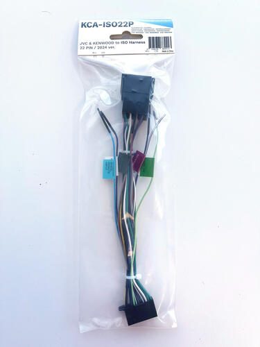 JVC KENWOOD KCA-ISO22P | 22 Pin to ISO Harness